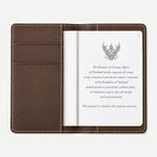 Brown Genuine Leather Passport Holder SKU 2322