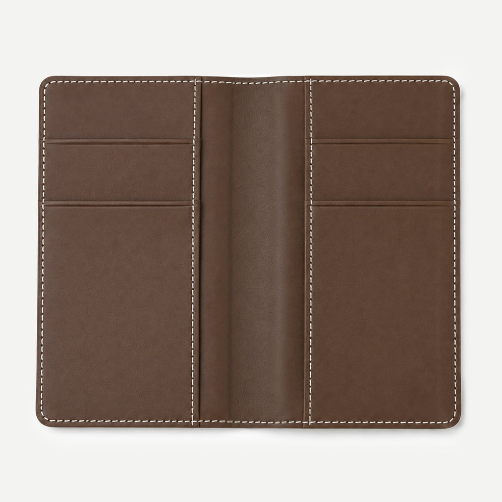 Brown Genuine Leather Passport Holder SKU 2322