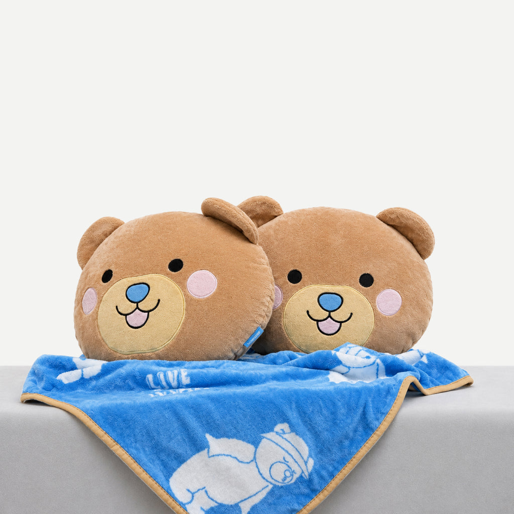 Pillow Blanket, Bear Design SKU 3002