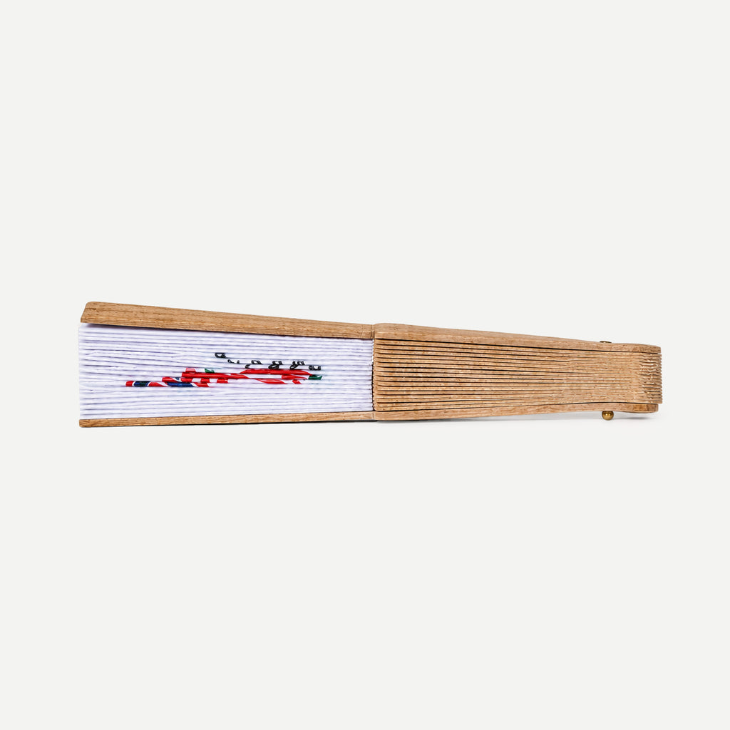 Bamboo fan, height 23 cm SKU 4002