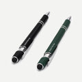Push-action aluminum pen with rubber grip and stylus SKU 4207