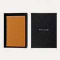 Genuine leather passport holder with rigid box SKU 9005