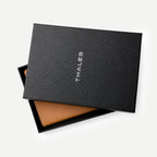 Genuine leather passport holder with rigid box SKU 9005